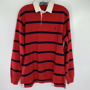 POLO BY RALPH LAUREN Rugby Shirt Red/Blue Stripes